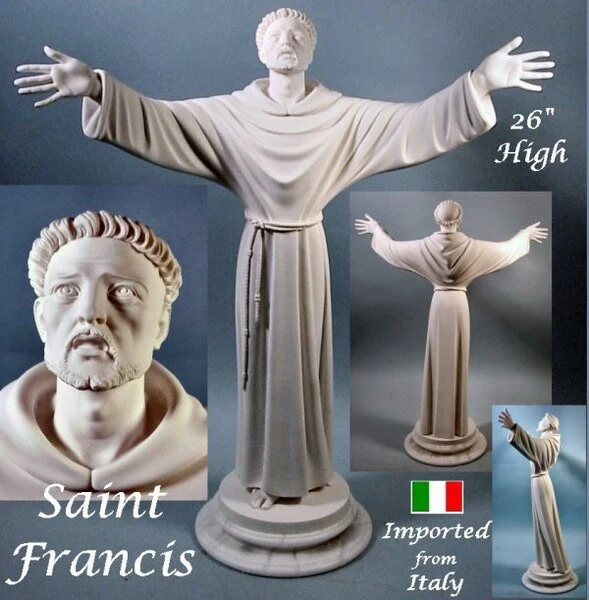 Saint Francis Sculpture 26" High