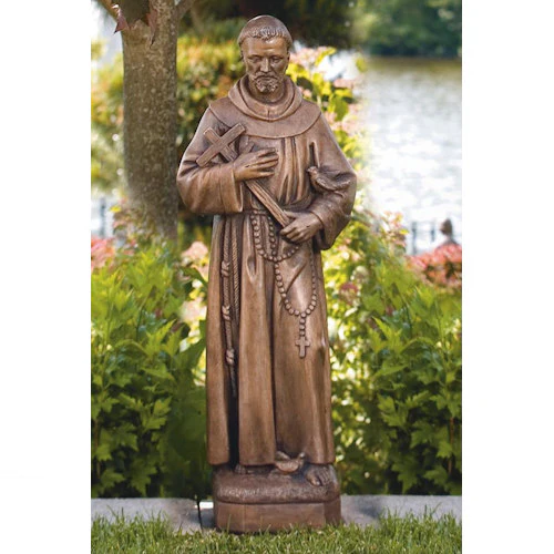 Saint Francis Sculpture 24.5" High - Image 2