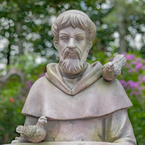 Saint Francis Sitting Birdbath Garden Statue 30" H - Image 2
