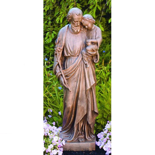 Saint Joseph And Child Life-size Sculpture 54.5" H