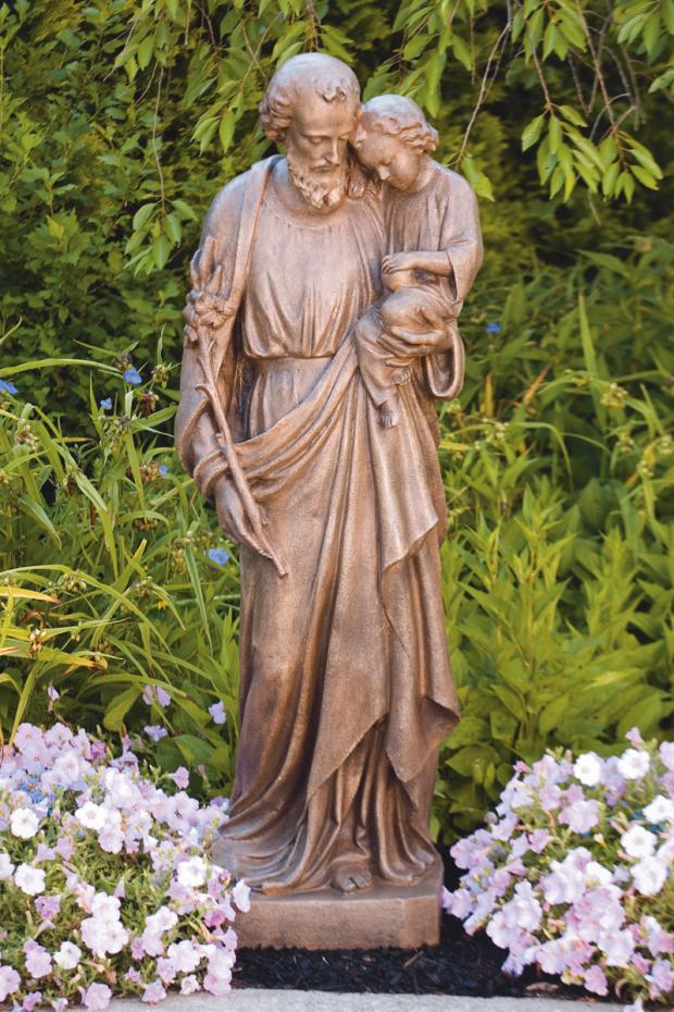 Saint Joseph And Child Life-size Sculpture 54.5" H - Image 2