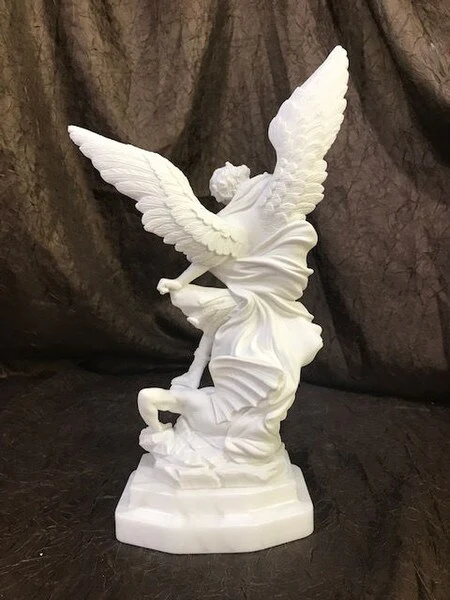 Saint Michael by Guido Reni Sculpture 13" High Replica - Image 11