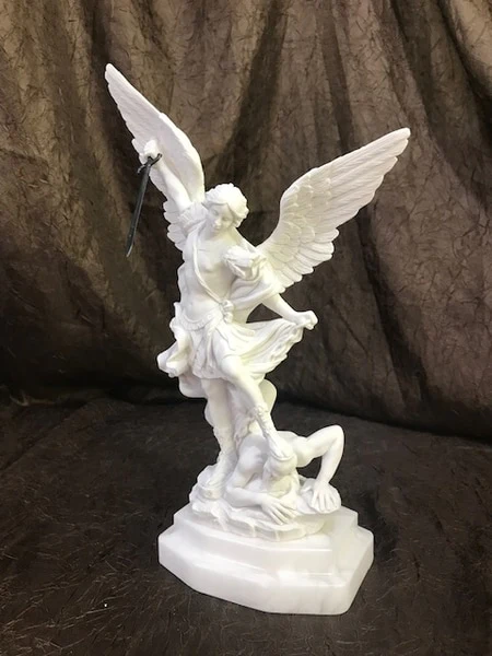 Saint Michael by Guido Reni Sculpture 13" High Replica - Image 9