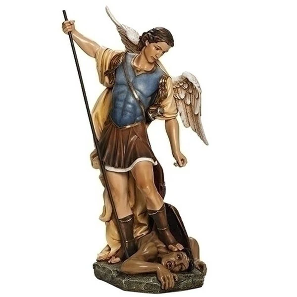 Saint Michael Figurine Colored Statue