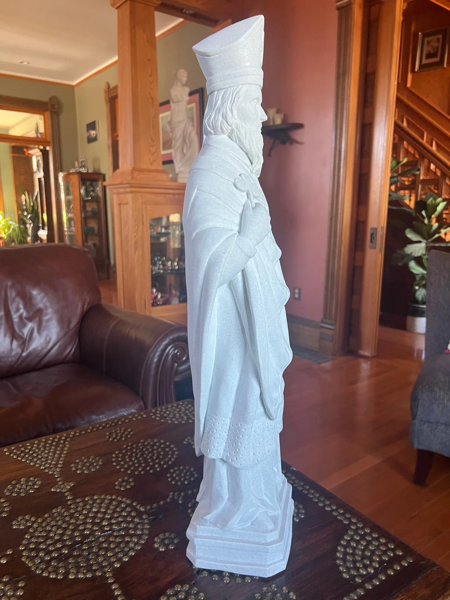 Saint Patrick Granite Sculpture Faux Granite 24" High - Image 5
