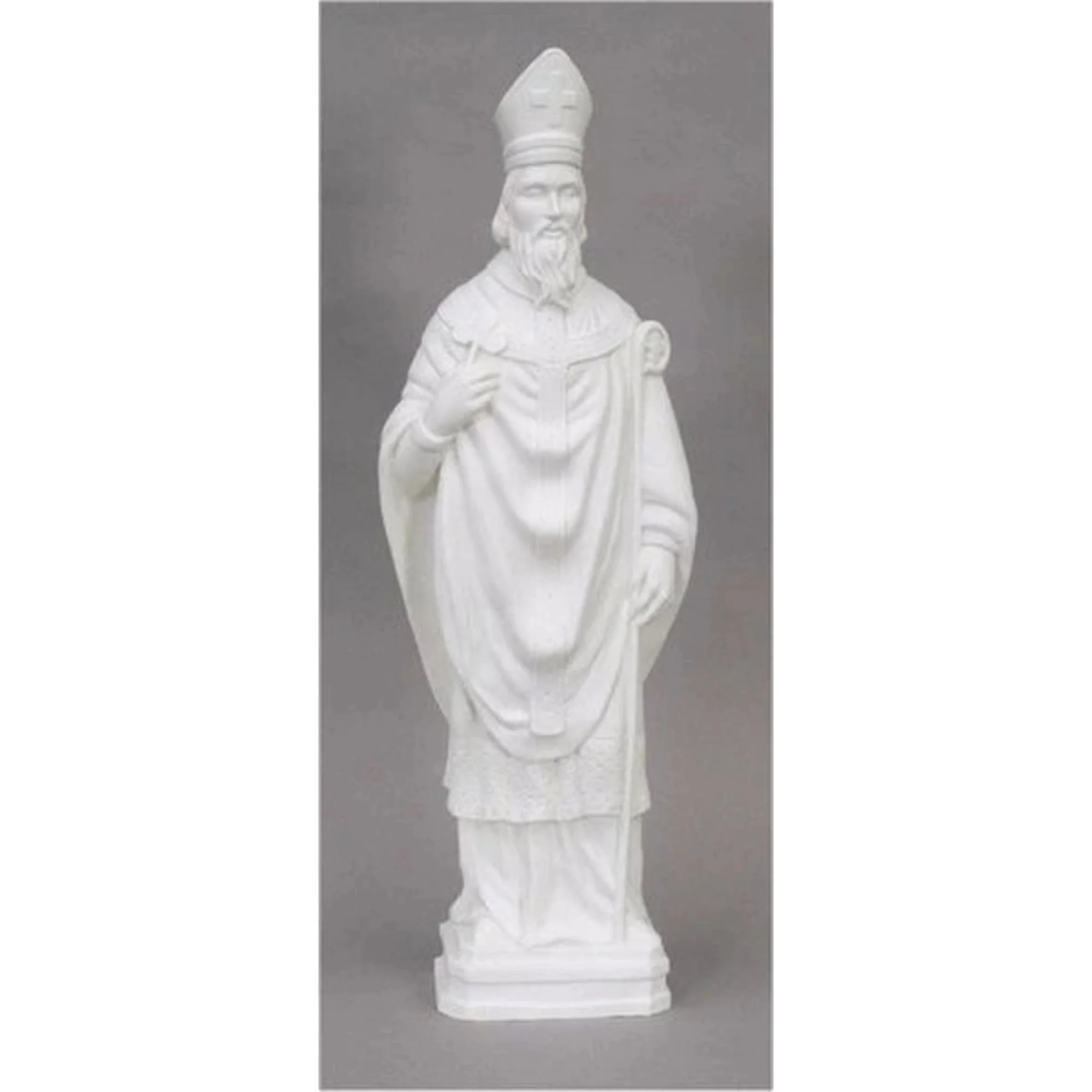 Saint Patrick White Sculpture 24" High