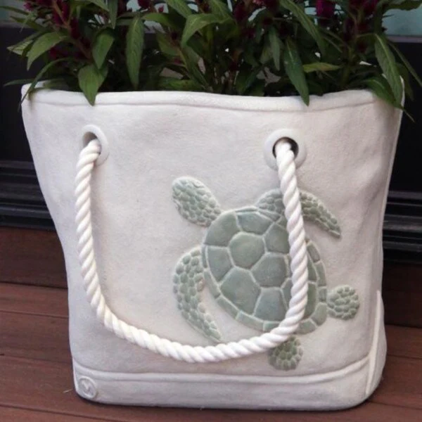Sea Turtle Tote Garden Planter - Image 2