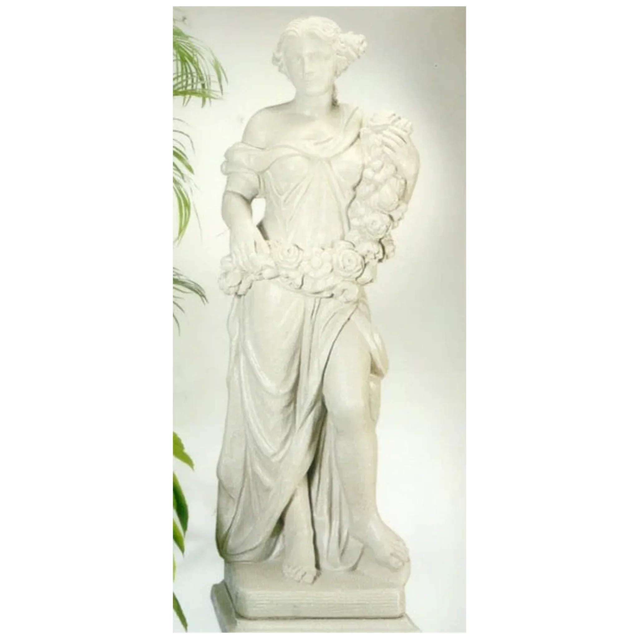 Season Spring Goddess Life-Size Woman Garden Statue - Image 3