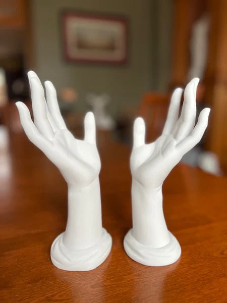 Set of Hands Sculptures Drawing Study - Image 3