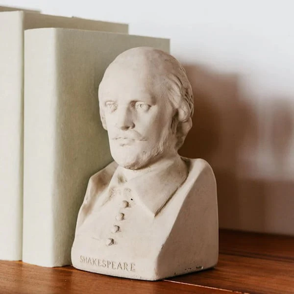 Shakespeare Bookends Sculptures