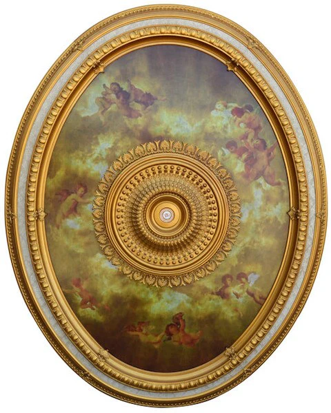 Sistine Oval Ceiling Medallion 79" L