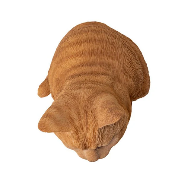 Sitting Orange Tabby Cat Statue - Image 3