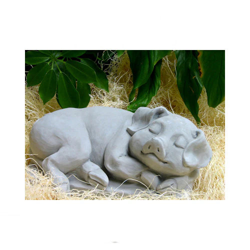 Sleeping Pig Garden Sculpture