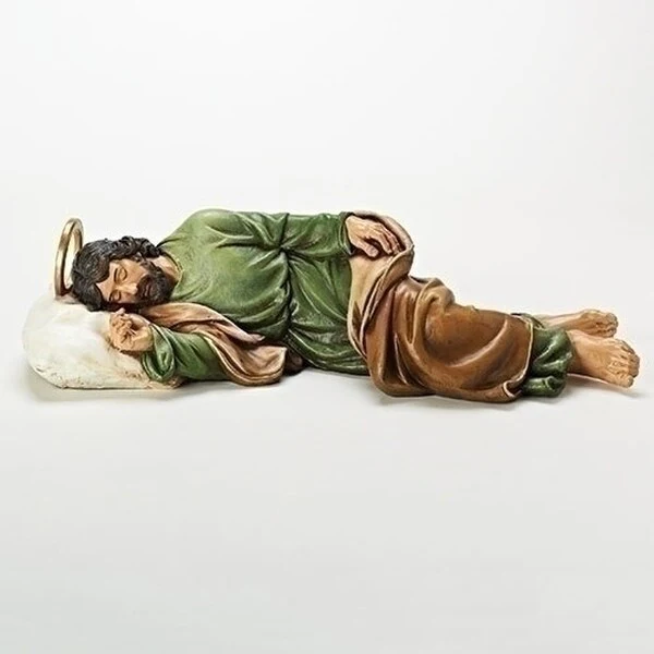 Sleeping Saint Joseph Statue 22.5" Length