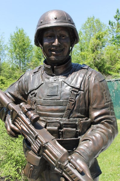 Soldier War Memorial Statue Life-Size - Image 2