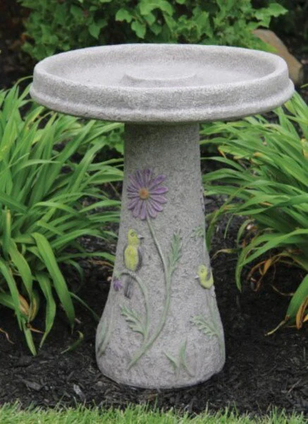 Songbird Bird Bath Cement