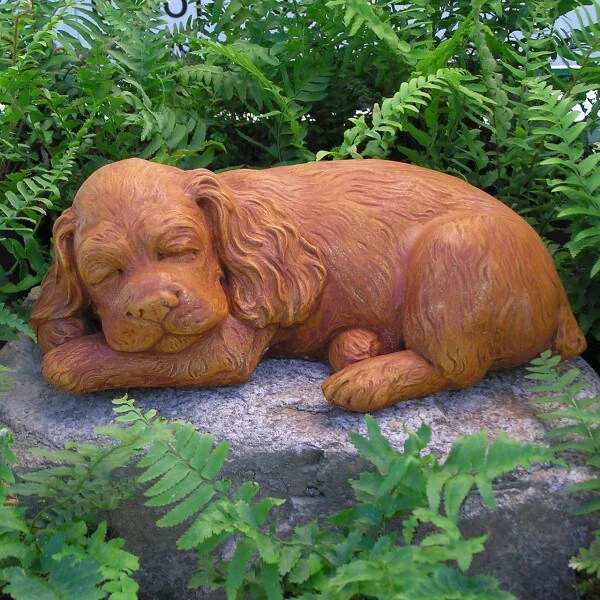 Spaniel Puppy, Sleeping Dog Sculpture
