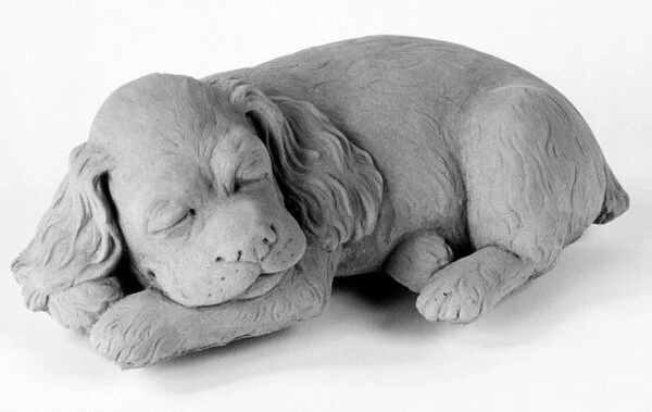 Spaniel Puppy, Sleeping Dog Sculpture - Image 2