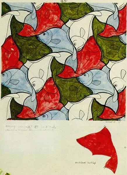 Sphere Fish Tessellation By Escher - Image 3
