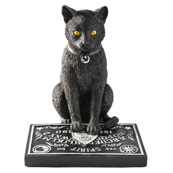 Spirit Board Ouija Cat Sculpture