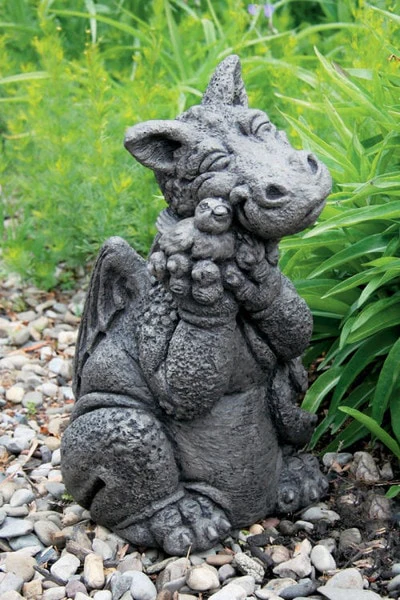 Spring Fever Dragon Coddling Bird Garden Sculpture - Image 3