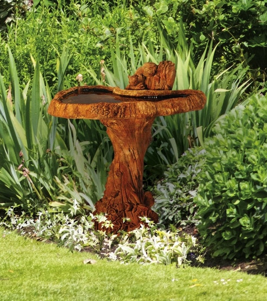 Squirrel Birdbath 2 Pc - Image 2