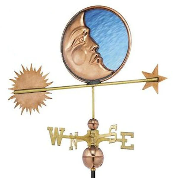 Stained Glass Moon Weathervane - Image 2