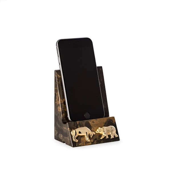 Stock Market Marble Phone Stand Holder