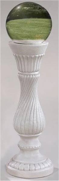 Swirled Gazing Globe Holder Pedestal 30" High - Image 3