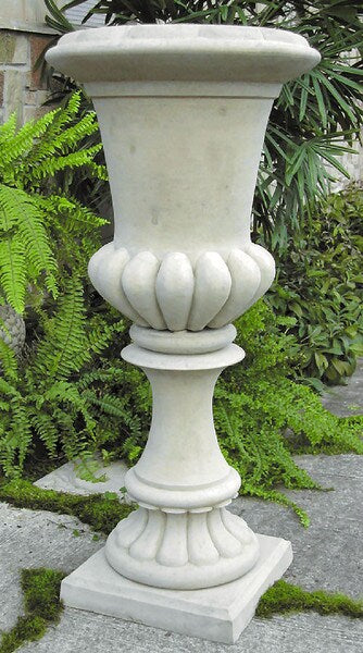 Tall Fluted Urn 45" H
