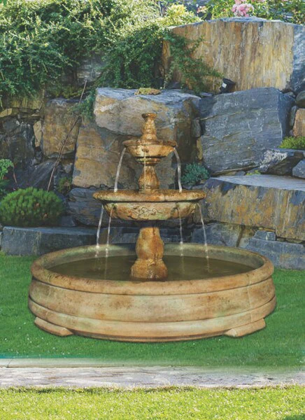 Tazza Tier Fountain in Grand Pool