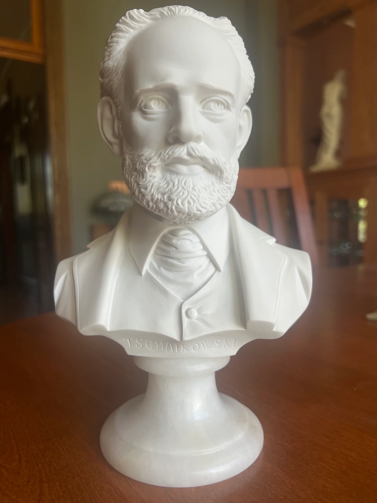 Tchaikovsky Peter Ilyich Bust 9.25"H Statue - Image 6