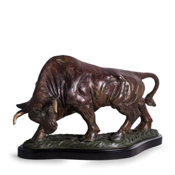 Bull Market Titan Bronze Sculpture 21" - Image 2