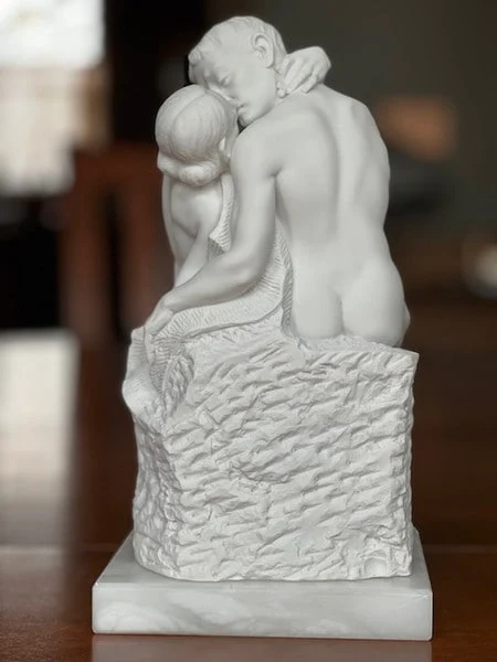 The Kiss By August Rodin Marble Sculpture 10" Statue - Image 4