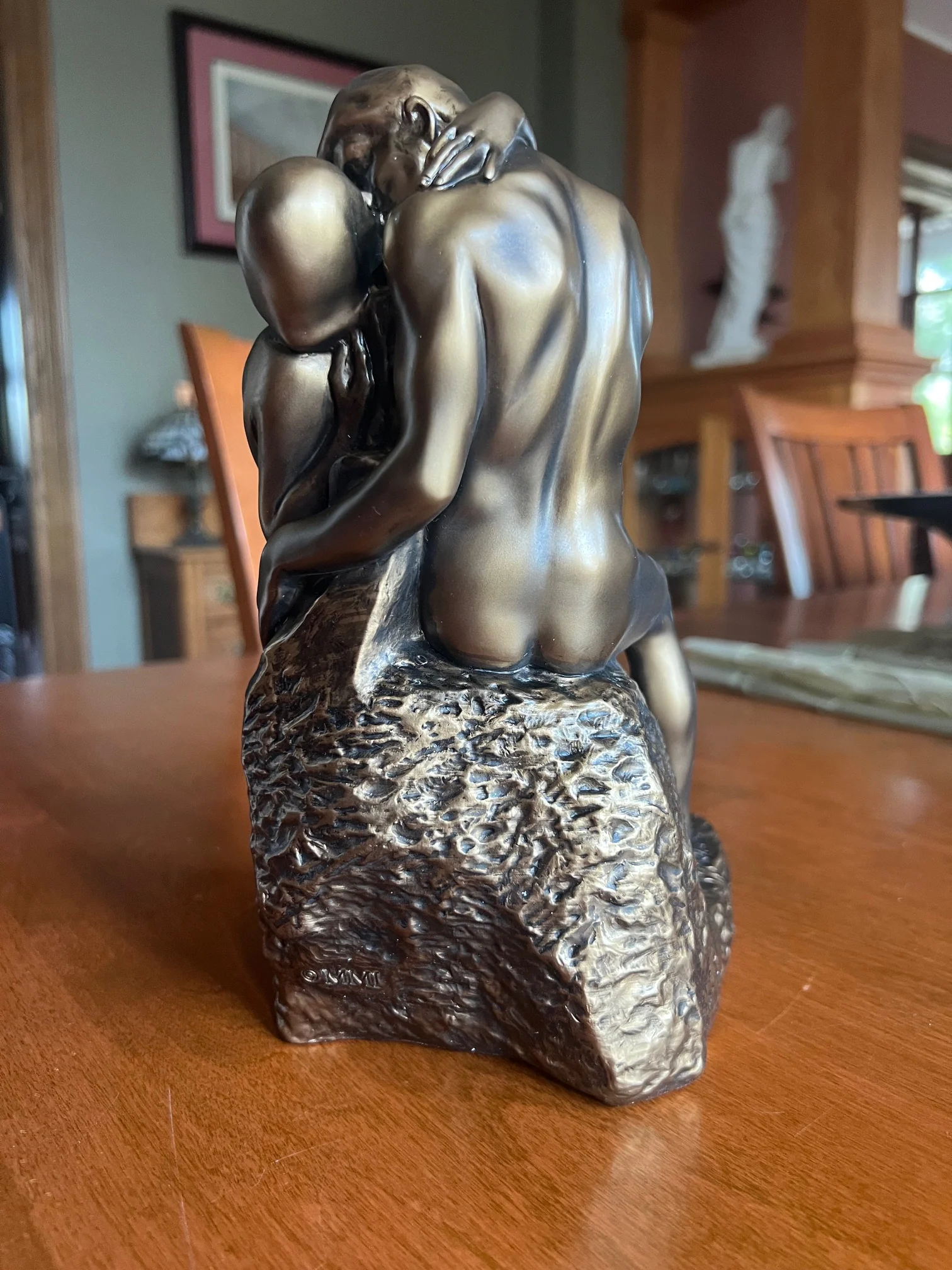 The Kiss by Rodin Sculpture Replica 9" High - Image 3