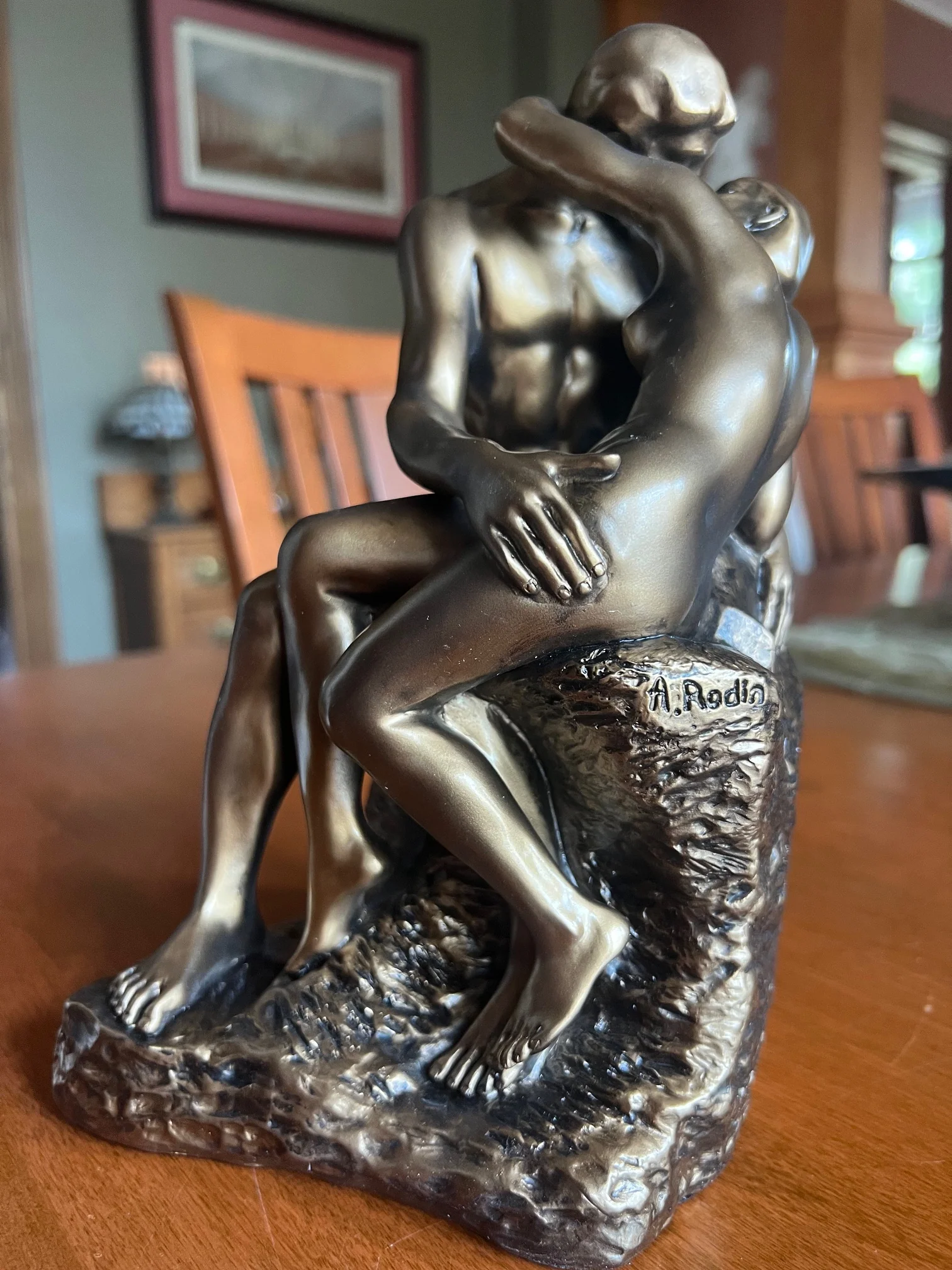 The Kiss by Rodin Sculpture Replica 9" High - Image 6