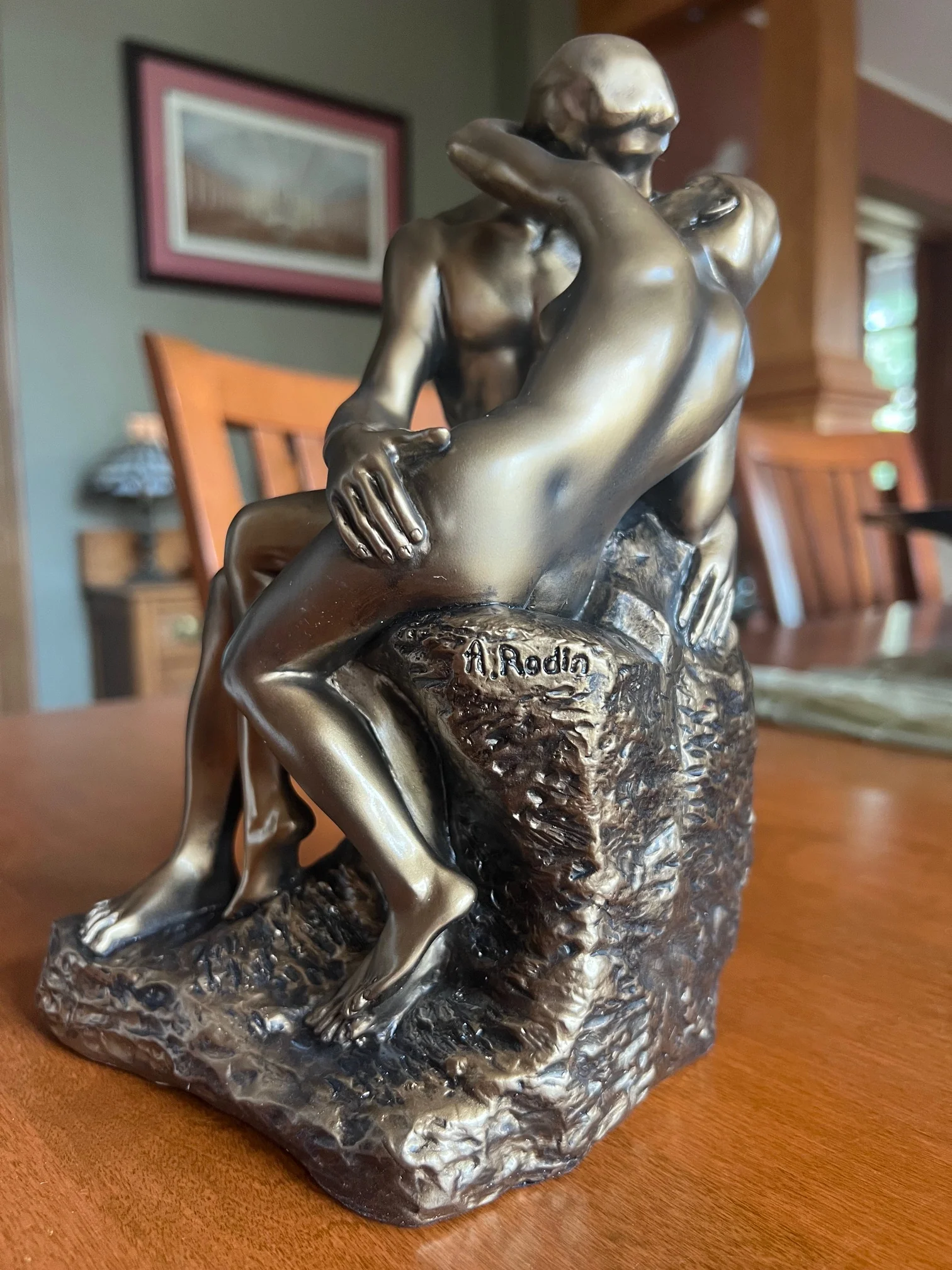 The Kiss by Rodin Sculpture Replica 9" High - Image 7