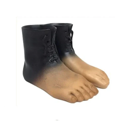 The Red Model Boot Feet Statue by Magritte