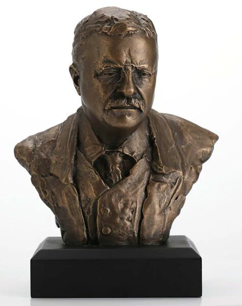 Theodore Roosevelt Bust 6" High Sculpture