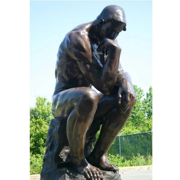 Thinker By Rodin Life-size Sculpture - Image 4