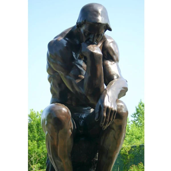 Thinker By Rodin Life-size Sculpture - Image 5