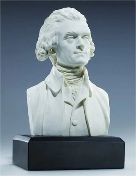 Thomas Jefferson Bust 6 " by Houdon Sculpture