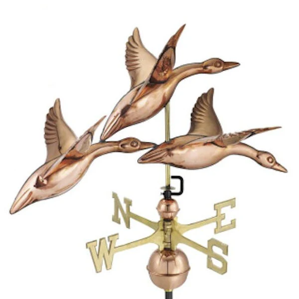 Three Geese In Flight Weathervane