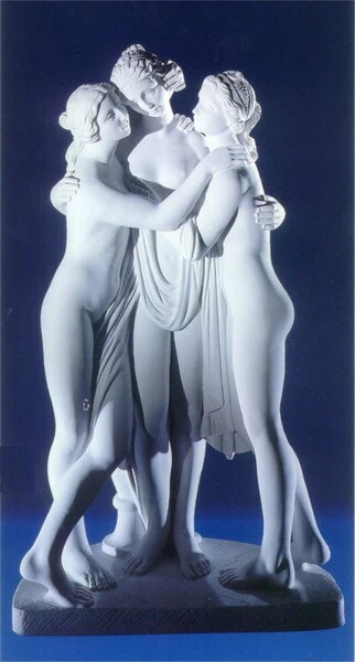 Three Graces By Canova - Louve Paris 42" - Image 2