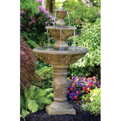 Three Tier Harvest Fountain 56" High