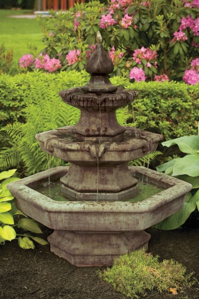 Three Tier Spade Fountain 48" High - Image 3