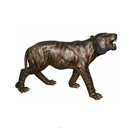 Tiger Bronze Life Size  Sculpture 100" Long - Image 6