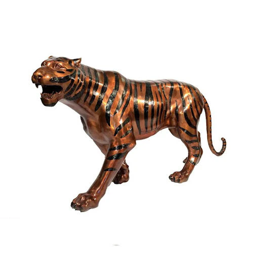 Tiger Life Size Bronze Sculpture