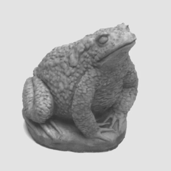 Toad Garden Statue—Durable Cast Stone Yard Décor