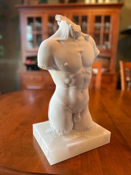 Torso of David by Michelangelo Sculpture - Image 2
